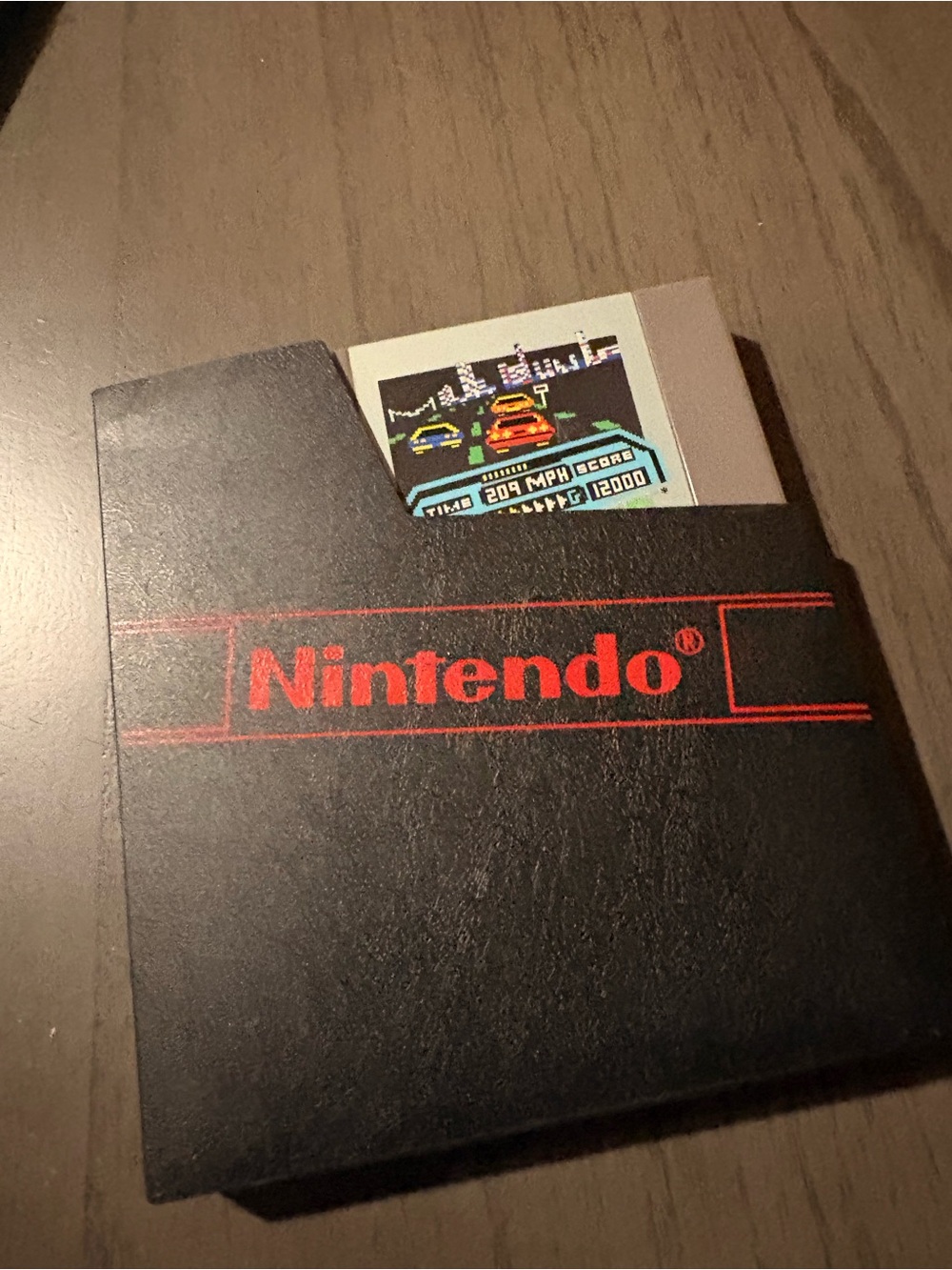 Nintendo game RAD RACER Cartridge and sleeve vintage collectible